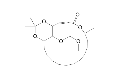 4,6-Isopropylidenedioxy-5-(methoxymethoxy)-17-methyl-2-heptadecen-17-olide