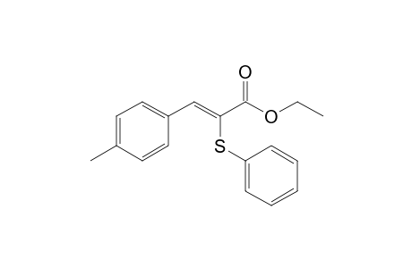Ethyl 3-(p-tolyl)-2-(phenylthio)propen-2-oate