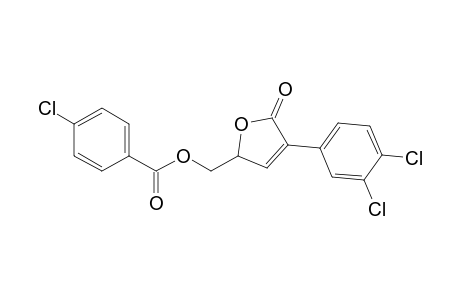 3-(3,4-Dichlorophenyl)-5-(4-chlorobenzoyloxymethyl)-2H,5H-furan-2-one