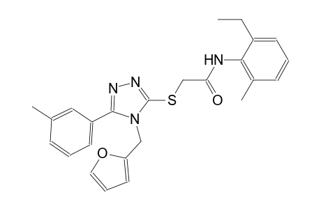 N-(2-ethyl-6-methylphenyl)-2-{[4-(2-furylmethyl)-5-(3-methylphenyl)-4H-1,2,4-triazol-3-yl]sulfanyl}acetamide