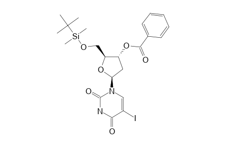 3'-O-BENZOYL-5'-O-TERT.-BUTYLDIMETHYLSILYL-2'-DEOXY-5-IODOURIDINE