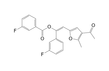 2-methyl-3-acetyl-5-[2-(3-fluorobenzoyloxy)-2-(3-fluorophenyl)ethenyl]furan