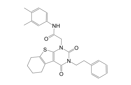 N-(3,4-dimethylphenyl)-2-(2,4-dioxo-3-(2-phenylethyl)-3,4,5,6,7,8-hexahydro[1]benzothieno[2,3-d]pyrimidin-1(2H)-yl)acetamide