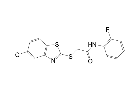 acetamide, 2-[(5-chloro-2-benzothiazolyl)thio]-N-(2-fluorophenyl)-