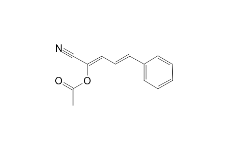 2,4-Pentadienenitrile, 2-(acetyloxy)-5-phenyl-, (E,?)-