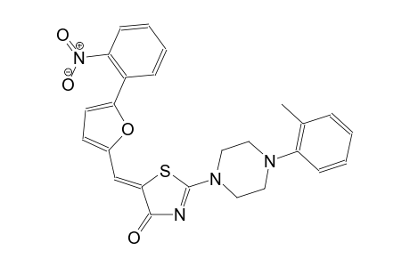 (5Z)-2-[4-(2-methylphenyl)-1-piperazinyl]-5-{[5-(2-nitrophenyl)-2-furyl]methylene}-1,3-thiazol-4(5H)-one