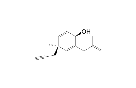 2,5-Cyclohexadien-1-ol, 4-methyl-2-(2-methyl-2-propenyl)-4-(2-propynyl)-, cis-