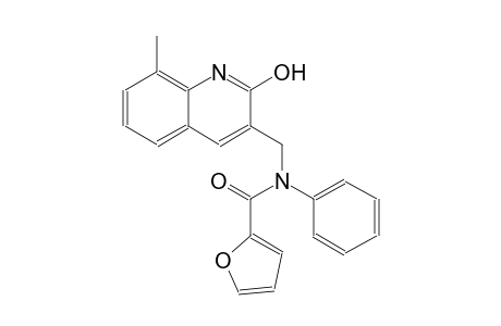 N-[(2-hydroxy-8-methyl-3-quinolinyl)methyl]-N-phenyl-2-furamide