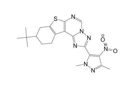 9-tert-butyl-2-(1,3-dimethyl-4-nitro-1H-pyrazol-5-yl)-8,9,10,11-tetrahydro[1]benzothieno[3,2-e][1,2,4]triazolo[1,5-c]pyrimidine