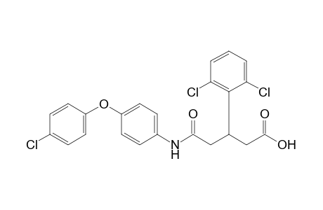 4'-(p-chlorophenoxy)-3-(2,6-dichlorophenyl)glutaranilic acid