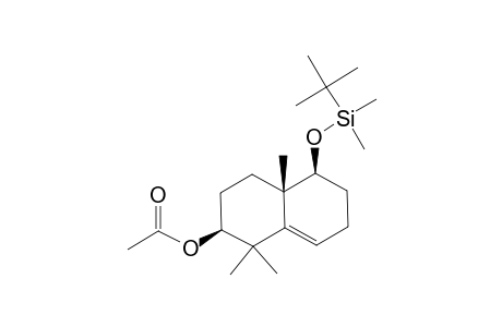 5-(tert-Butyldimethylsiloxy)-9.beta.-acetoxy-6,10,10-trimethylbicyclo[4.4.0]dec-1-ene