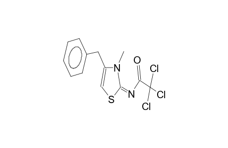 2-trichloroacetylimino-3-methyl-4-benzyl-2,3-dihydro-1,3-thiazole