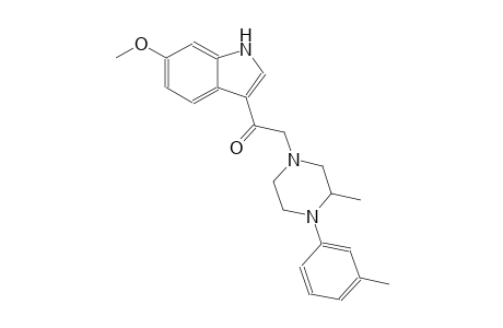 1-(6-methoxy-1H-indol-3-yl)-2-[3-methyl-4-(3-methylphenyl)-1-piperazinyl]ethanone