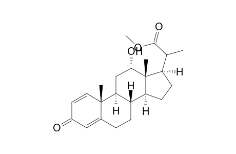 Methyl 12.alpha.-hydroxypregna-1.4-dien-3-one-20-oate