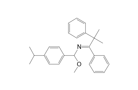 4-isopropyl-.alpha.-methoxy-N-(2-methyl-1,2-diphenylpropylidene)benzylamine