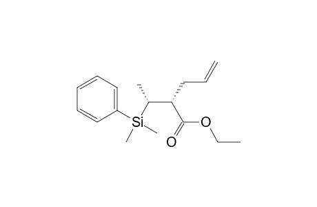(2R)-2-[(1R)-1-[dimethyl(phenyl)silyl]ethyl]-4-pentenoic acid ethyl ester