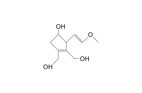 3,4-Bis(hydroxymethyl)-5-(2-methoxy-vinyl)-cyclopent-3-en-1-ol