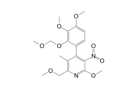 2-Methoxy-4-(3,4-dimethoxy-2-(methoxymethoxy)phenyl)-6-(methoxymethyl)-5-methyl-3-nitropyridine