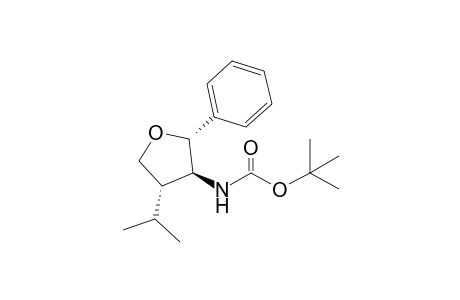 3(S*)-(N-tert-Butoxycarbonylamino)-4(S*)-isopropyl-2(R*)-phenyltetrahydrofuran