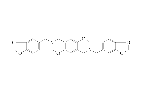 3,8-bis(1,3-benzodioxol-5-ylmethyl)-2,4,7,9-tetrahydro-[1,3]oxazino[6,5-g][1,3]benzoxazine