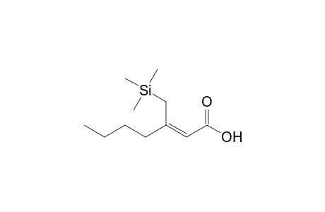 (Z)-3-(trimethylsilylmethyl)-2-heptenoic acid