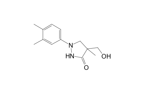 1-(3,4-dimethylphenyl)-4-(hydroxymethyl)-4-methylpyrazolidin-3-one