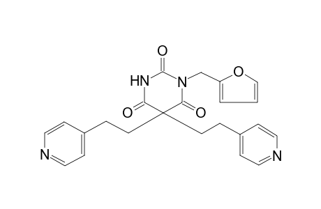1-(2-furanylmethyl)-5,5-bis(2-pyridin-4-ylethyl)-1,3-diazinane-2,4,6-trione