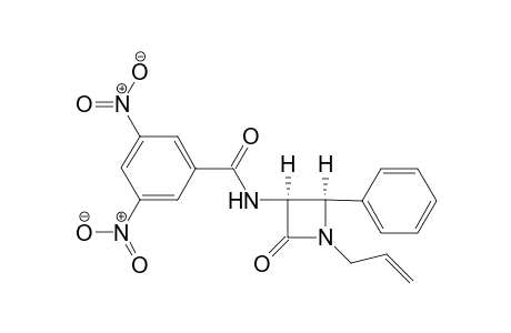 cis-(N-3,5-Dinitrobenzoyl)-3-amino-4-phenyl-1-prop-2-enyl-2-azetidinone