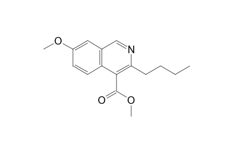 3-Butyl-7-methoxy-isoquinoline-4-carboxylic acid methyl ester