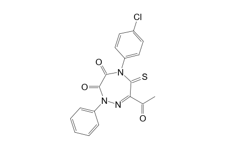 3-Acetyl-5-(4-chlorophenyl)-1-phenyl-4-thioxo-4,5-dihydro-1H-1,2,5-triazepin-6,7-dione