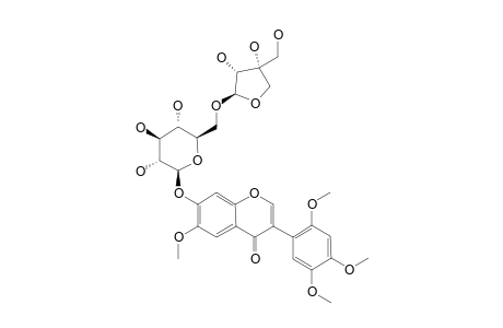 DALNIGREIN-7-O-[BETA-D-APIOFURANOSYL-(1->6)-BETA-D-GLUCOPYRANOSIDE]