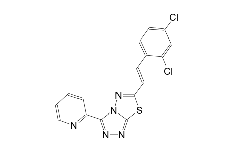 [1,2,4]triazolo[3,4-b][1,3,4]thiadiazole, 6-[(E)-2-(2,4-dichlorophenyl)ethenyl]-3-(2-pyridinyl)-