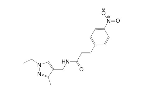 (2E)-N-[(1-ethyl-3-methyl-1H-pyrazol-4-yl)methyl]-3-(4-nitrophenyl)-2-propenamide