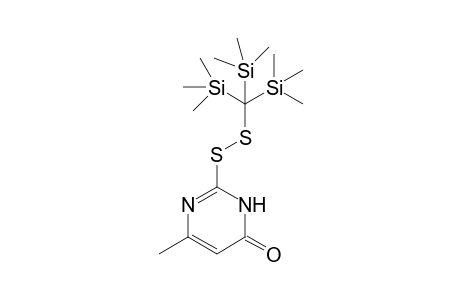 2-Tris(trimethylsilyl)methyldisulfanyl-6-methyl-3H-pyrimidin-4-one