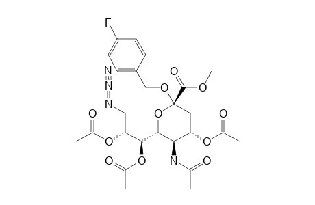 METHYL_(4-FLUOROBENZYL_5-ACETAMIDO-4,7,8-TRI-O-ACETYL-9-AZIDO-3,5,9-TRIDEOXY-D-GLYCERO-ALPHA-D-GALACTO-2-NONULOPYRANOSID)-ONATE