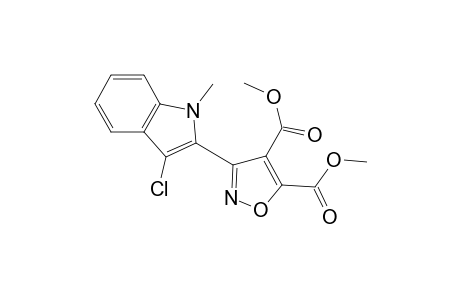 3-Chloro-2-[4',5'-bis( methoxycarbonyl)isoxazol-3'-yl]-1-methylindole