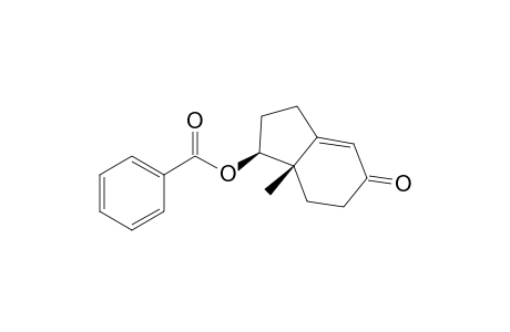 5H-Inden-5-one, 1-(benzoyloxy)-1,2,3,6,7,7a-hexahydro-7a-methyl-, cis-