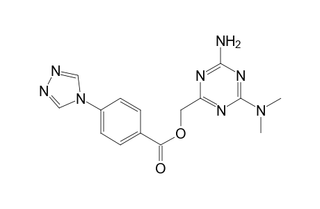 Benzoic acid, 4-(4H-1,2,4-triazol-4-yl)-, [4-amino-6-(dimethylamino)-1,3,5-triazin-2-yl]methyl ester