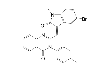 4(3H)-quinazolinone, 2-[(Z)-(5-bromo-1,2-dihydro-1-methyl-2-oxo-3H-indol-3-ylidene)methyl]-3-(4-methylphenyl)-
