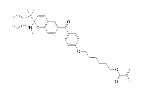 6-[4-(6-(Propen-2-ylcarbonyloxy)hexyloxy)phenylcarbonyl]spiro[benzopyran-2,2'-1',3',3'-trimethylindoline]