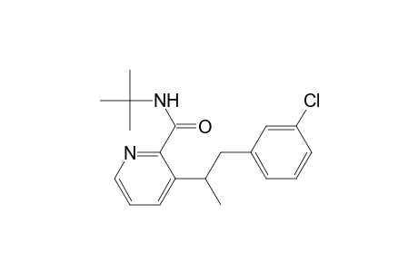 N-(1,1-dimethylethyl)-3-[1-methyl-2-(3-chlorophenyl)-ethyl]-2-pyridinecarboxamine