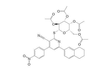 4-(4-NITROPHENYL)-6-(1,2,3,4-TETRAHYDRONAPHTHALEN-6-YL)-2-(2',3',4',6'-TETRA-O-ACETYL-BETA-D-GALACTOPYRANOSYL-THIO)-PYRIDINE-3-CARBONITRILE