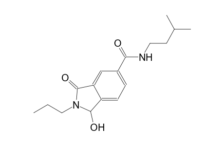 1H-isoindole-5-carboxamide, 2,3-dihydro-1-hydroxy-N-(3-methylbutyl)-3-oxo-2-propyl-