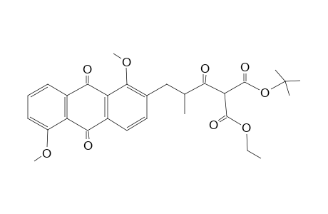 t-Butyl Ethyl 2-3'-(1'',5"-dimethoxy-9",10'-dioxo-9",10"-dihydroanrhracen-2''-yl)-2'-methylpropionyl]malonate