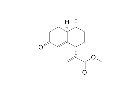 2-((1S,4R,4aS)-4-Methyl-7-oxo-1,2,3,4,4a,5,6,7-octahydro-naphthalen-1-yl)-acrylic acid methyl ester