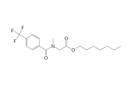 Sarcosine, N-(4-trifluoromethylbenzoyl)-, heptyl ester