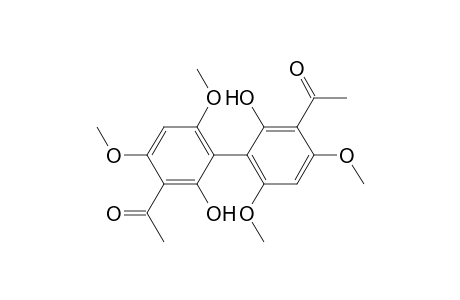 1-[3-(3-acetyl-2-hydroxy-4,6-dimethoxy-phenyl)-2-hydroxy-4,6-dimethoxy-phenyl]ethanone