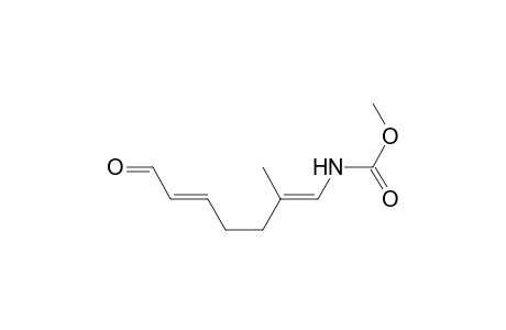 Carbamic acid, (2-methyl-7-oxo-1,5-heptadienyl)-, methyl ester, (E,Z)-