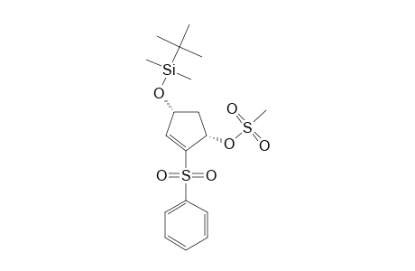 (1S,4R)-cis-4-(tert.-Butyldimethylsiloxy)-1-(methanesulfonoxy)-2-(phenylsulfonyl)-2-cyclopentene