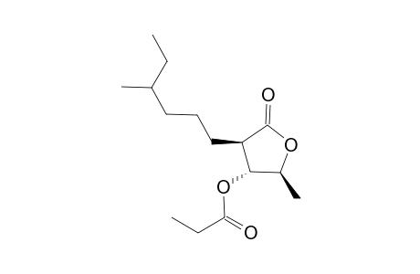 (2S,3R,4R)-2-Methyl-4-((RS)-4-methylhexyl)-5-oxotetrahydrofuran-3-yl propionate